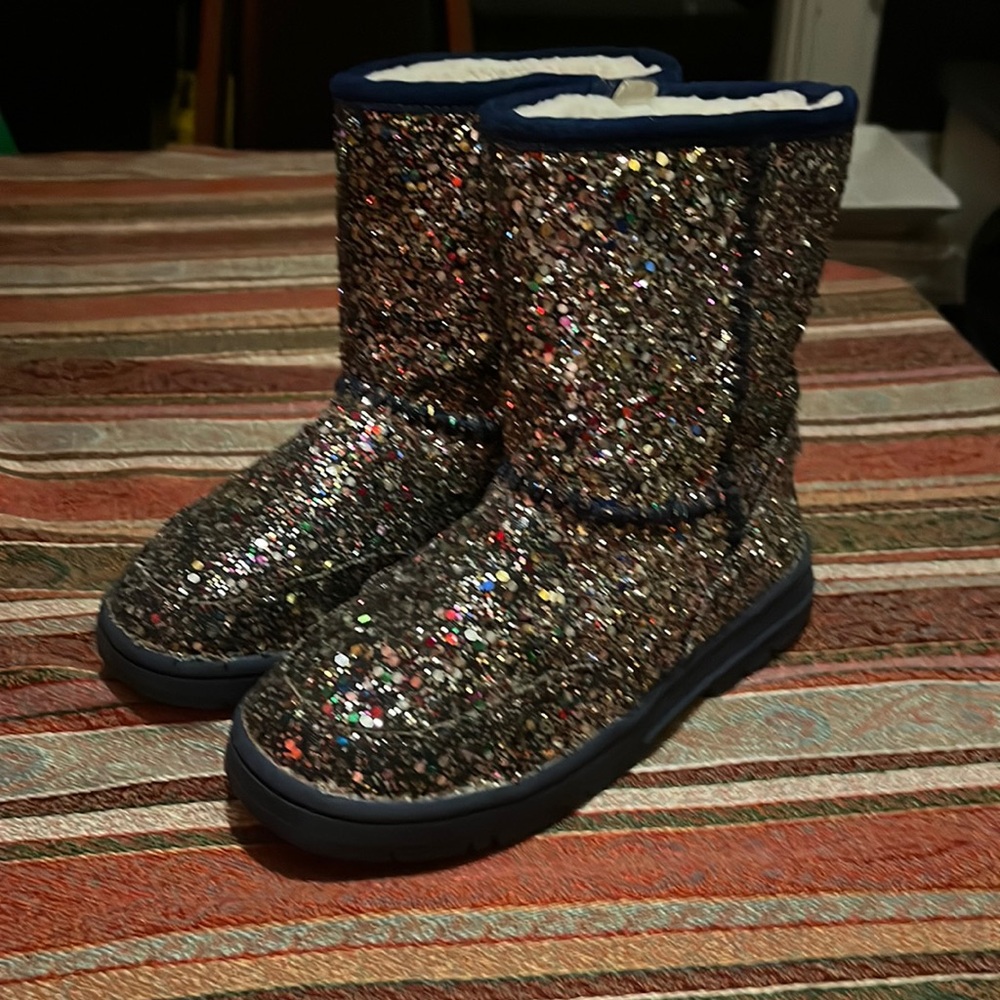 Crewcuts Shepard sparkle boot multi color Sparkle Glitter Kids Boots